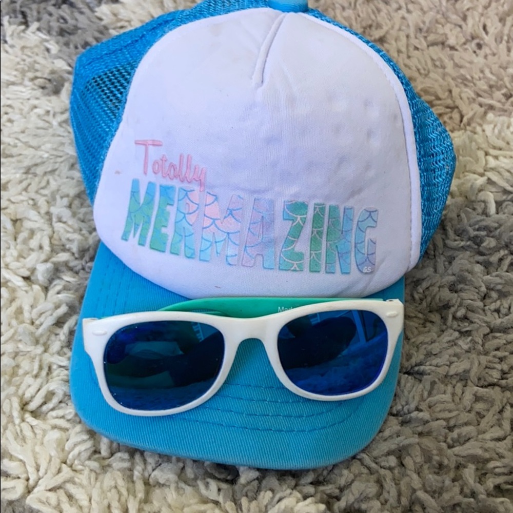 Infant 0-12 months beach hat and glasses